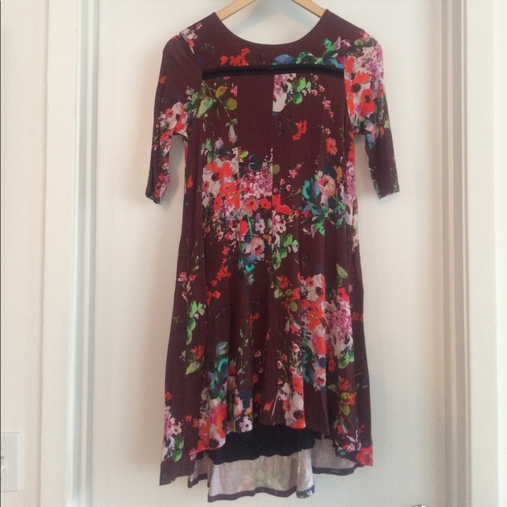 Anthropolgie 3/4 sleeve flowy dress