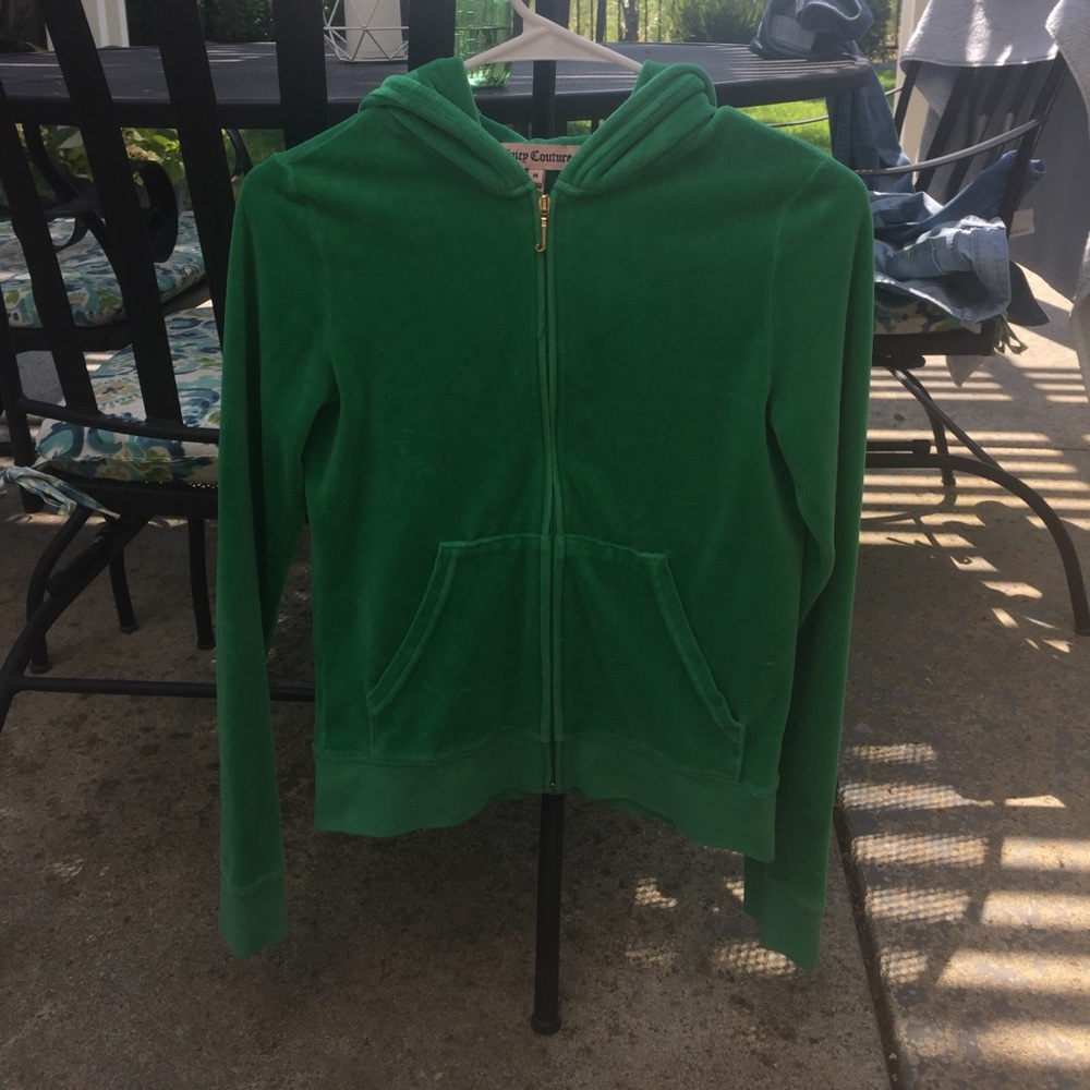 Juicy couture green zip up