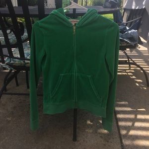 Juicy couture green zip up