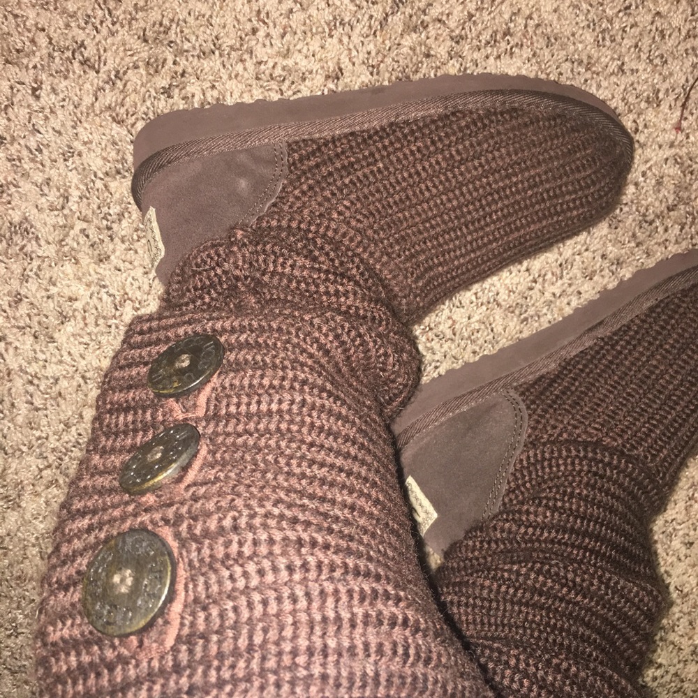 Uggs Cardy Knit Dark Brown