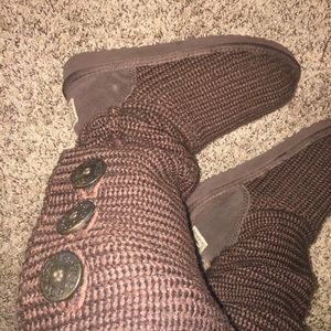 Uggs Cardy Knit Dark Brown