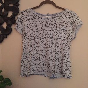 Glasses Print Tee - Maison Jules