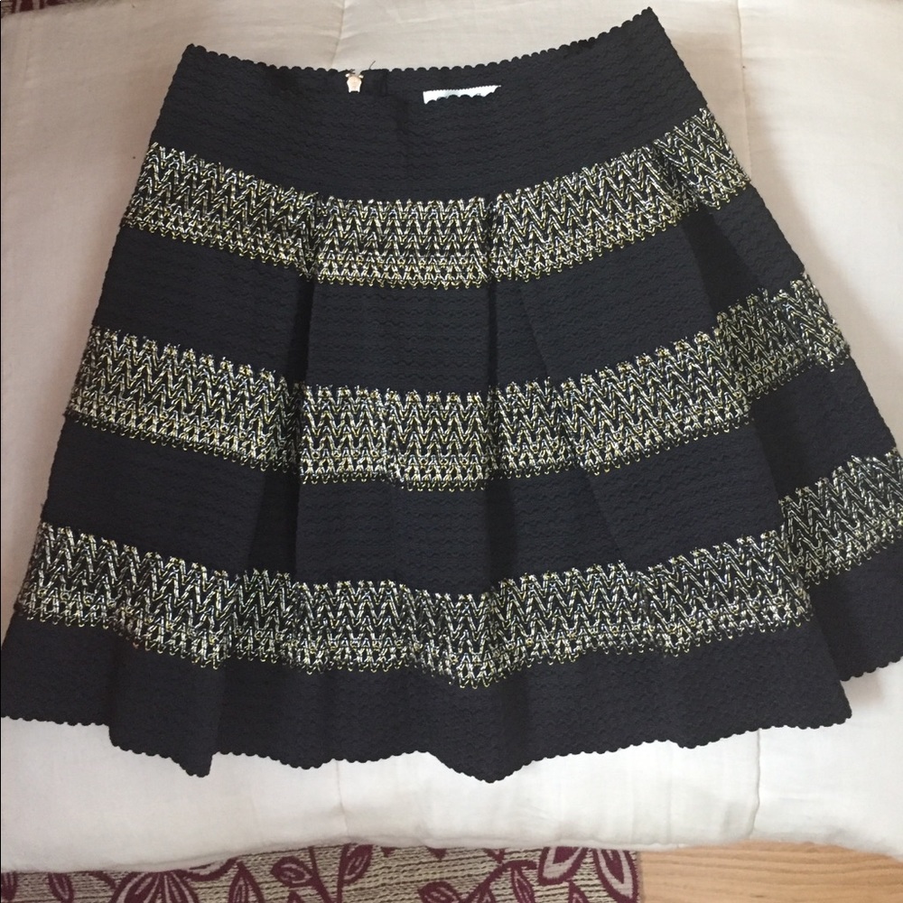Black and gold skirt