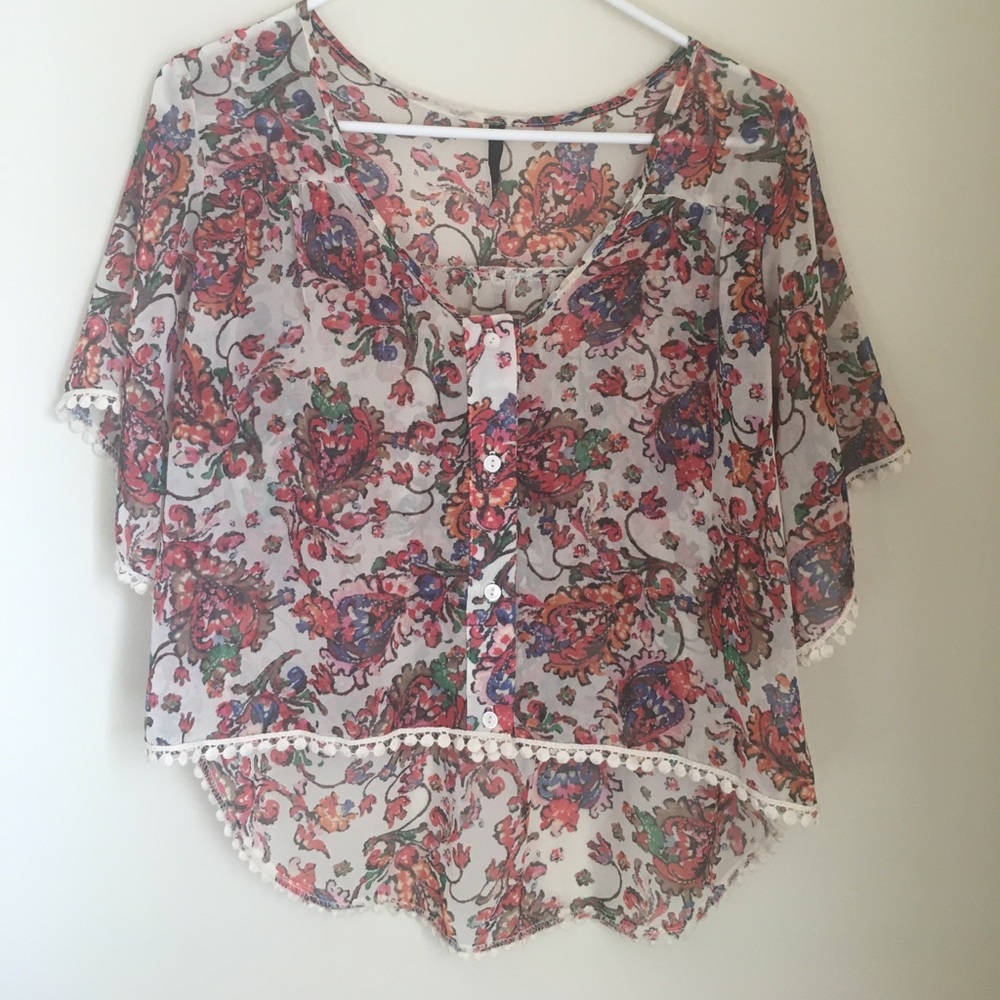 🌹Vibrant Floral Top🌹