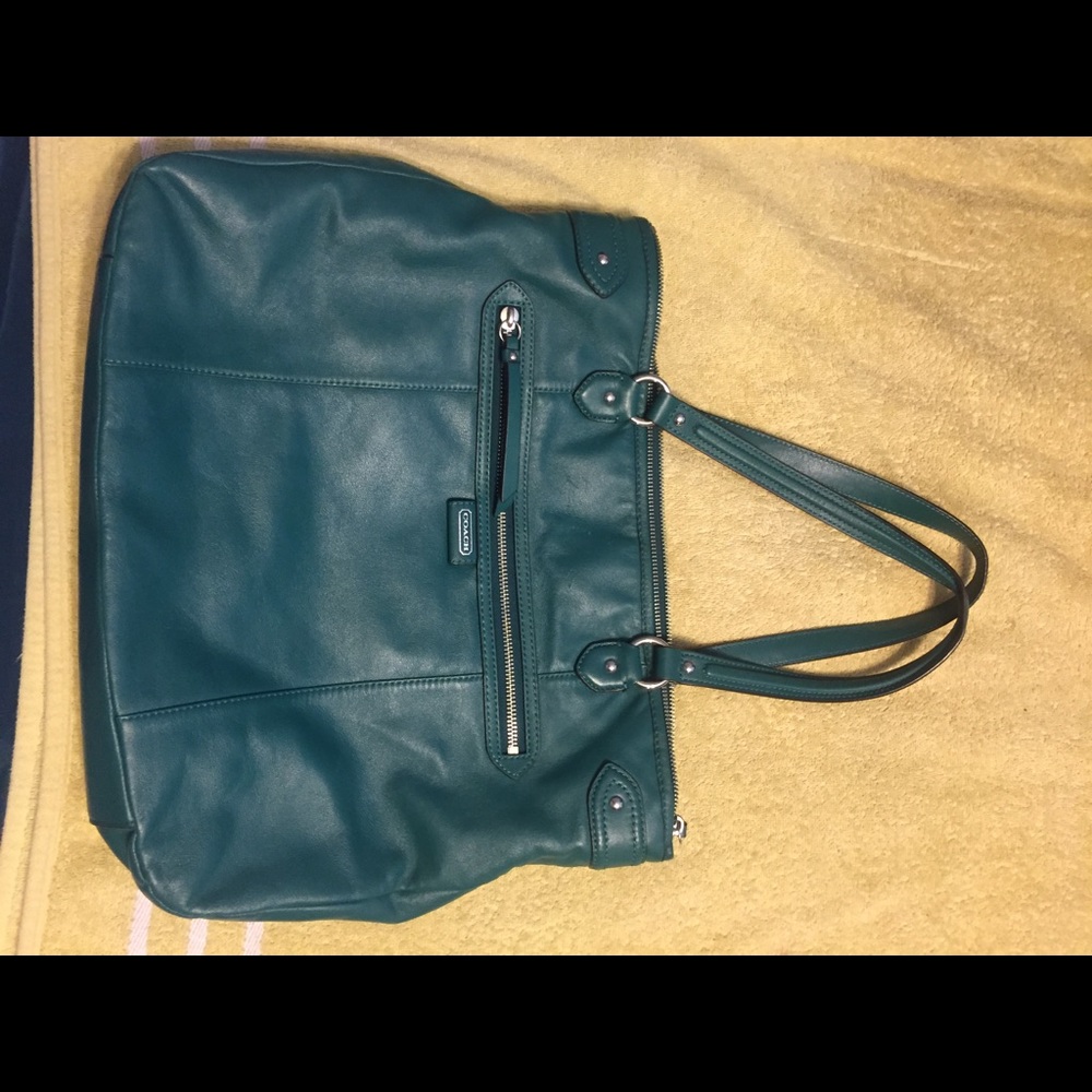 Coach green bag