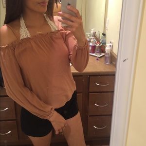 off the shoulder shirt