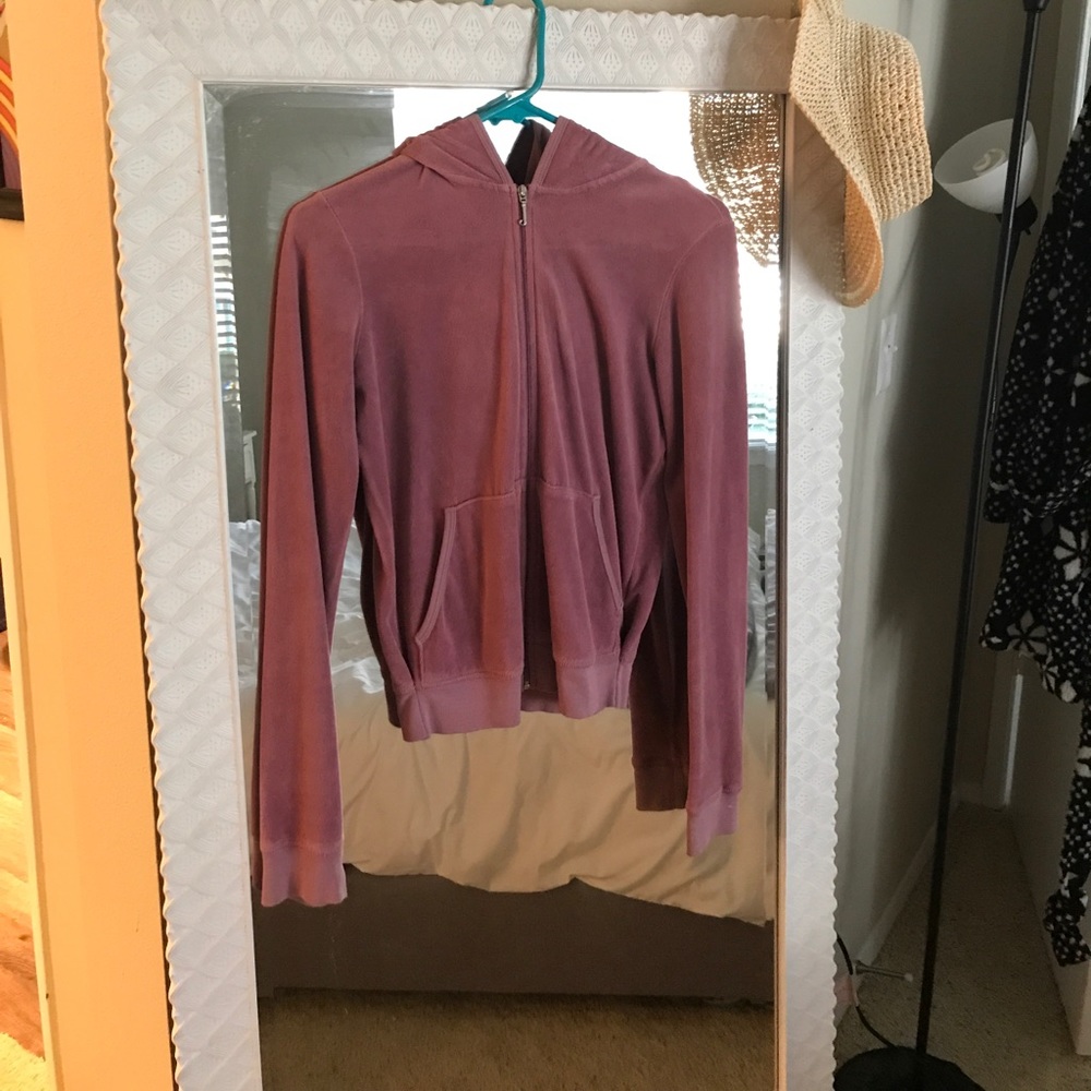 Mauve pink juicy couture zip up