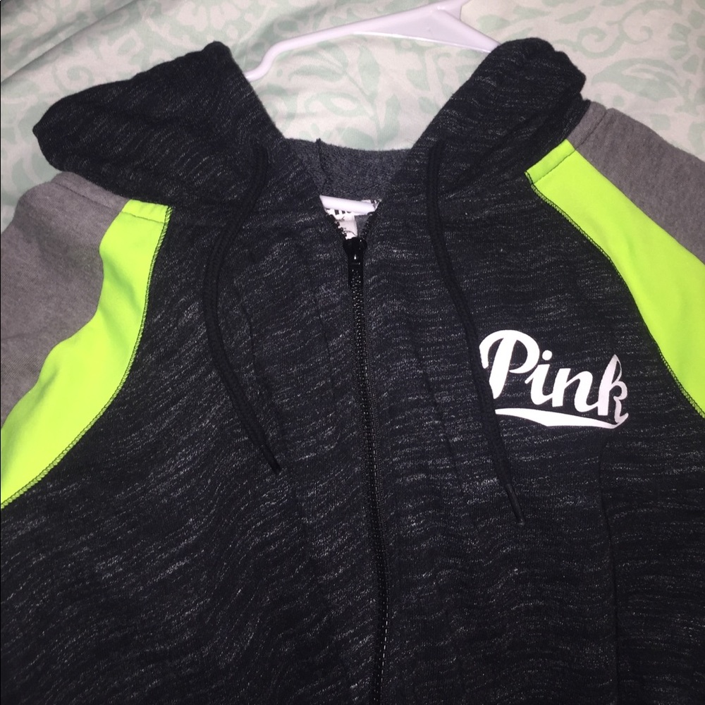 victoria's secret/pink zip up sweatshirt