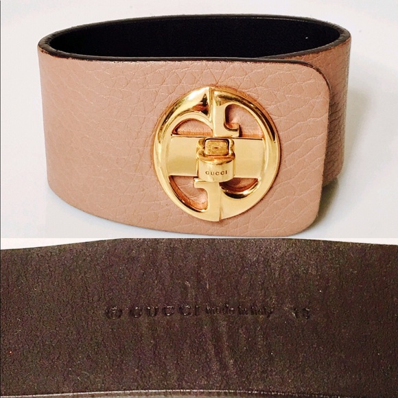 Gucci 1973 Leather Bangle Bracelet - Picture 6 of 8