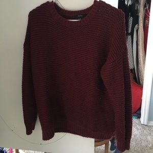 Forever 21 maroon sweater