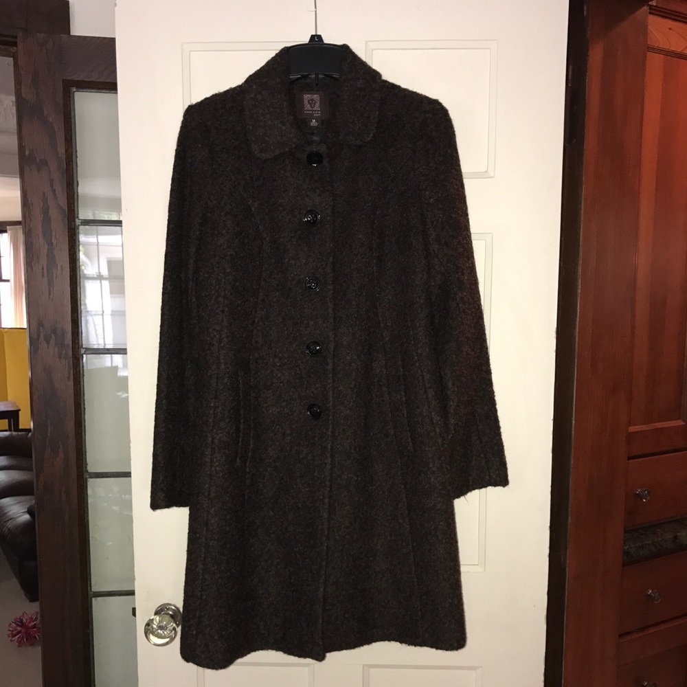 Anne Klein Wool Dress Coat