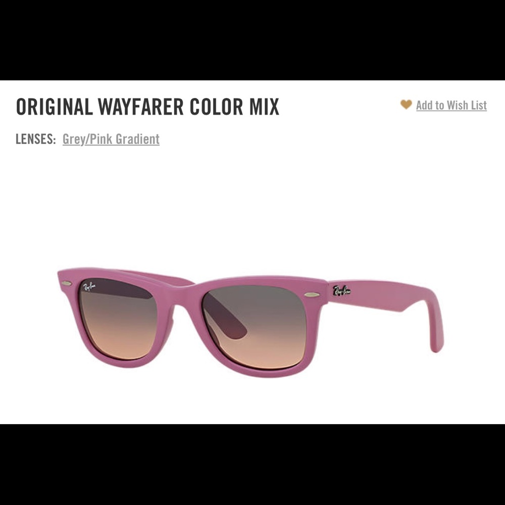 Original Wayfarer Color Mix Grey/Pink Raybans