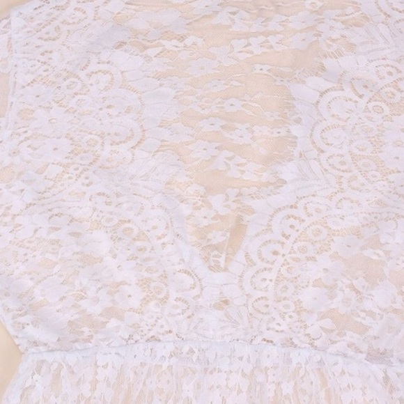 FLASH SALE! Plus Size Sexy Black Lace Maxi Gown - Picture 7 of 7