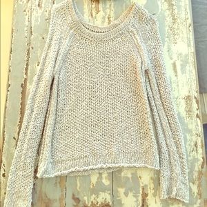 FREE PEOPLE grey off the shoulder sweater