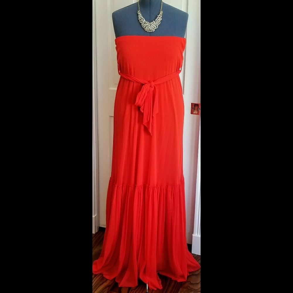 Jean Paul Gaultier Red Mesh Gown