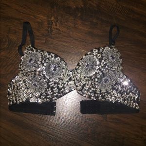 Bedazzled bra