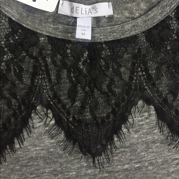 NWT lace top Delia's cotton T-shirt dress - Picture 3 of 4