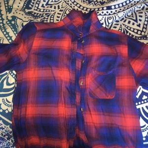 red and blue flannel