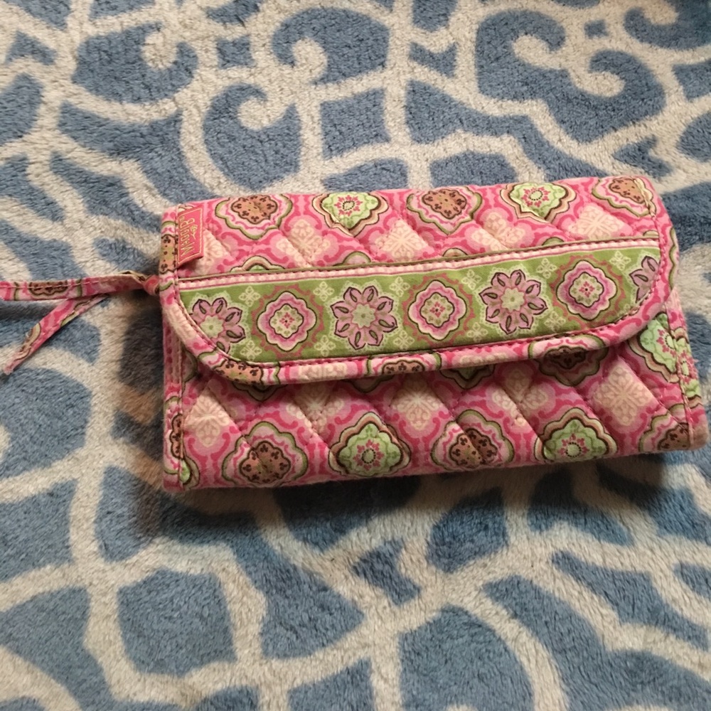 Pinks and greens incooperated into Maggi B wallet