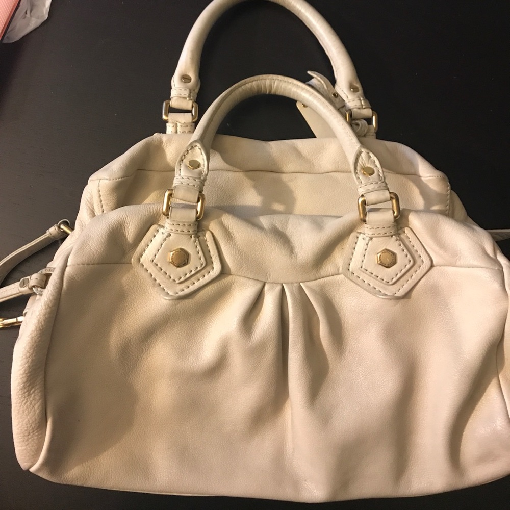 Marc By Marc Jacobs cream leather handbag