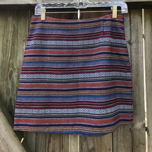 Multi color mini skirt