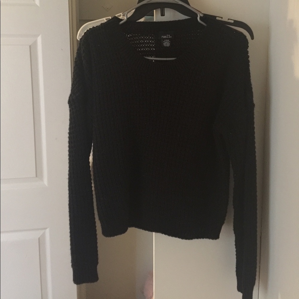 Rue 21 Black knitted sweater