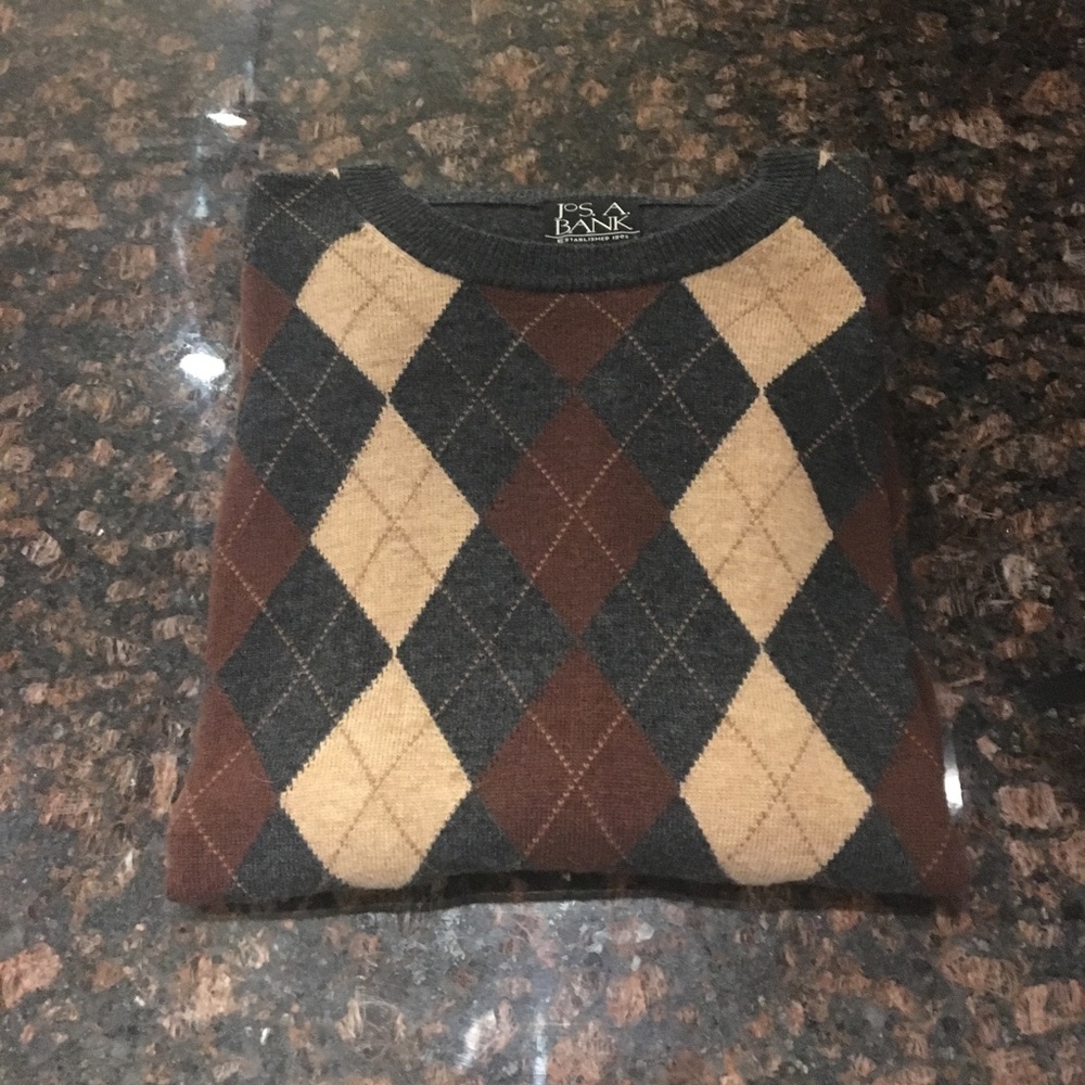 Men's Joseph A. Bank Argyle Sweater