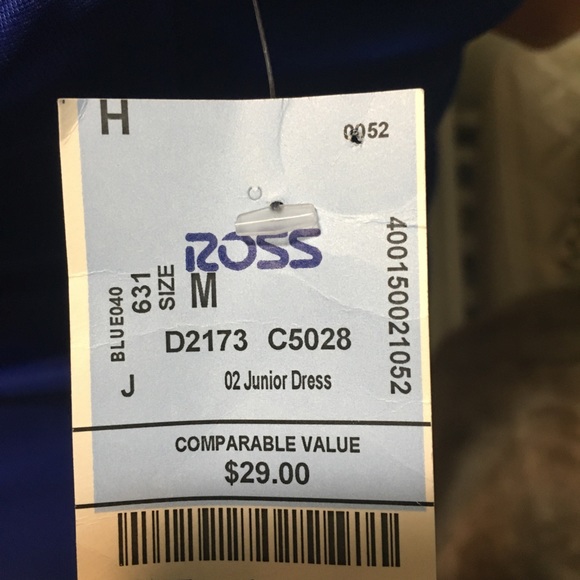 Blue high-low prom dress - Picture 7 of 7