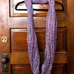 Pastel knit infinity scarf