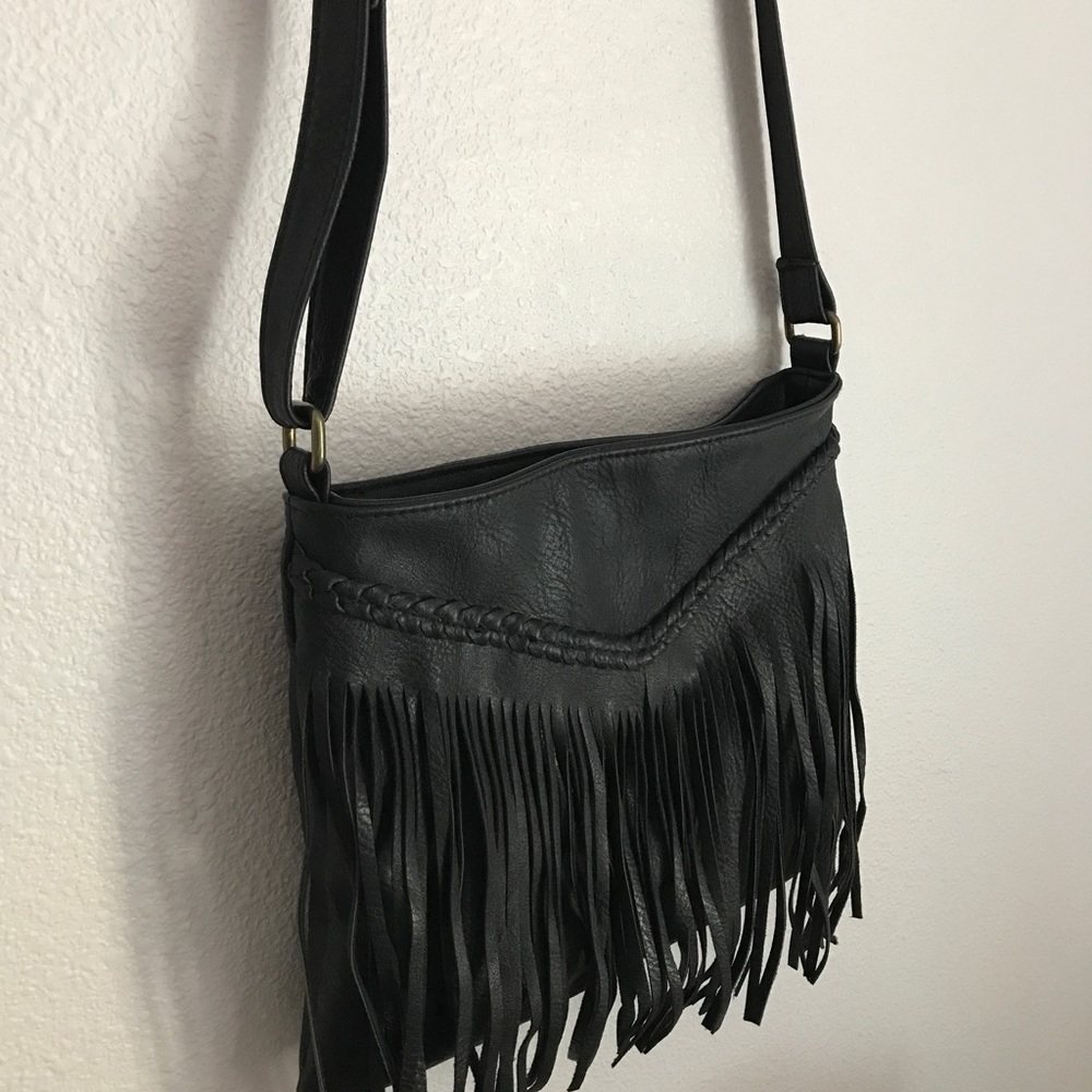 BP black fringe purse