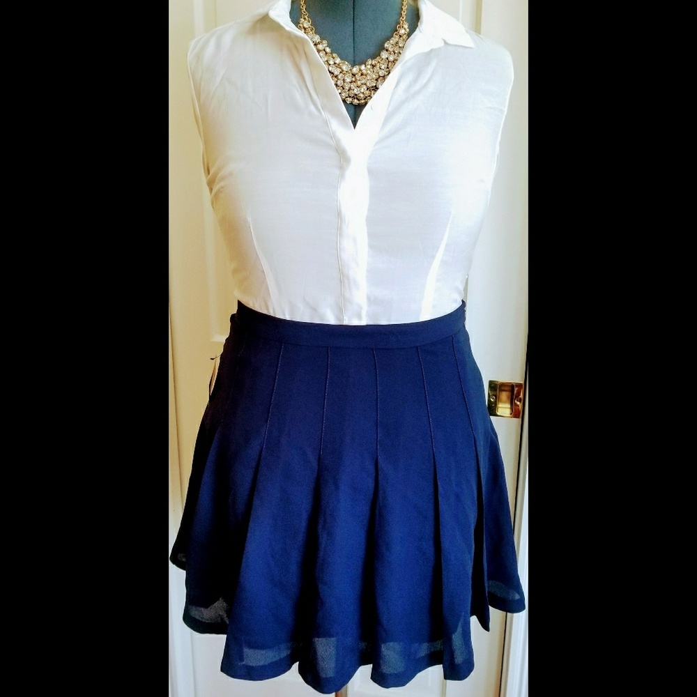 Nasty Gal Pleated Mini Skirt