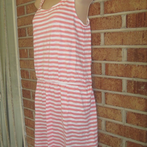 SOLD! GAP Pink & White Striped Tank Top Dress - Picture 4 of 8