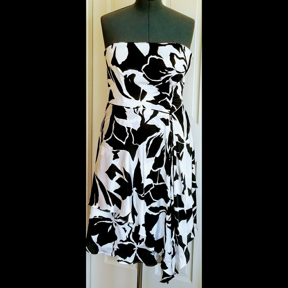 WH|BM Floral Print Silk Midi