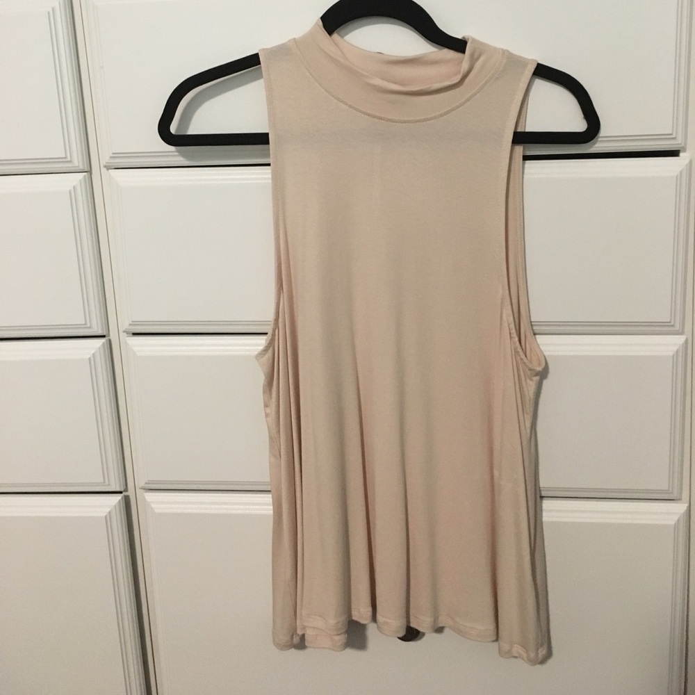 LoveTree Cream/Pink tank top