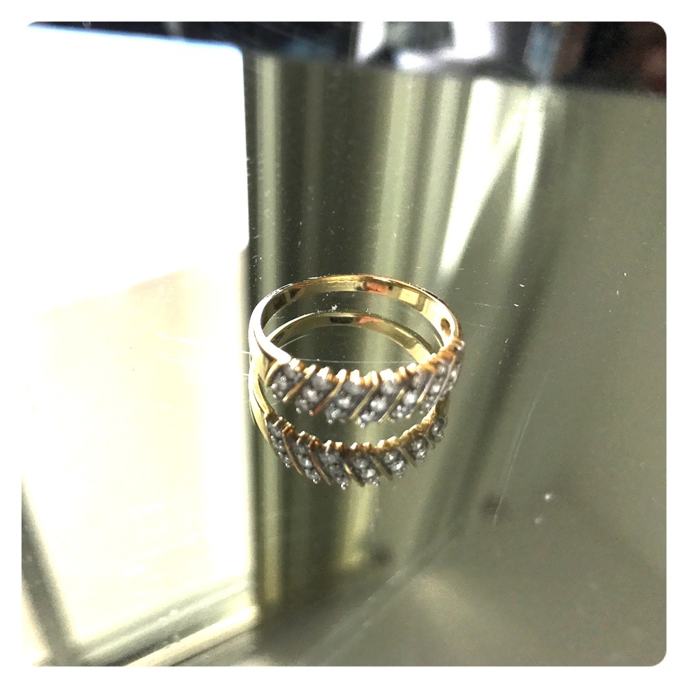 Macy's Gold Diamond Ring