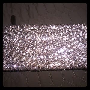 Limited Edition VS jeweled & silver sequin clutch