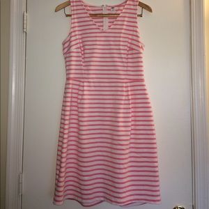 Old navy white and pink striped dress