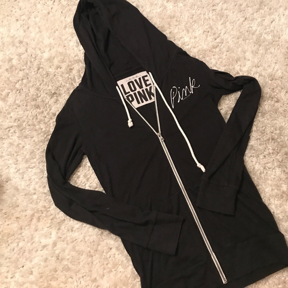 Black zip hoodie