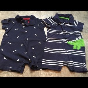 Boy's Navy Blue Onesie Bundle