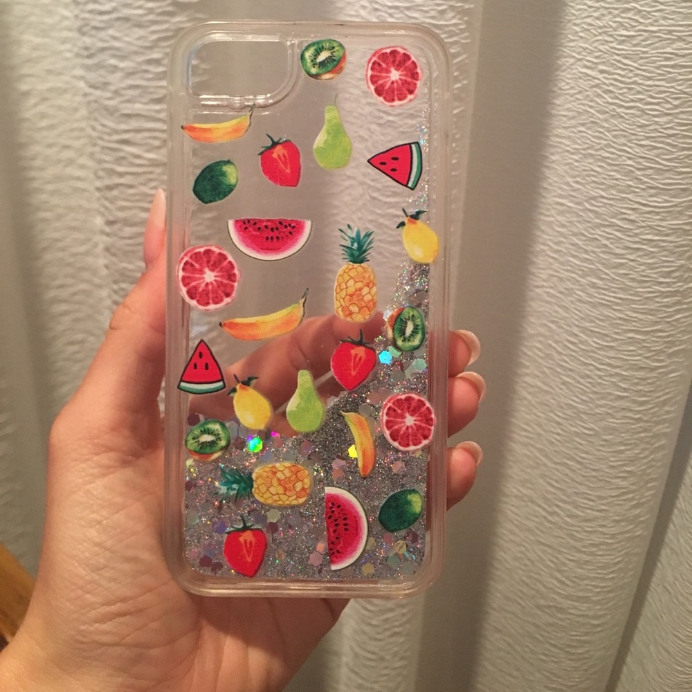 Sparkly fruit iPhone 6,6s phone case