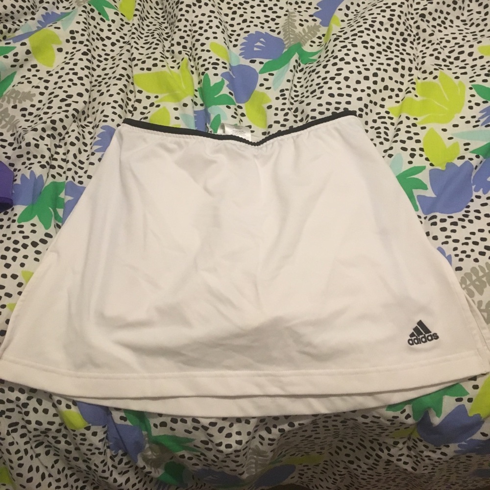 White adidas tennis skirt