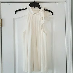 Cream halter tank top