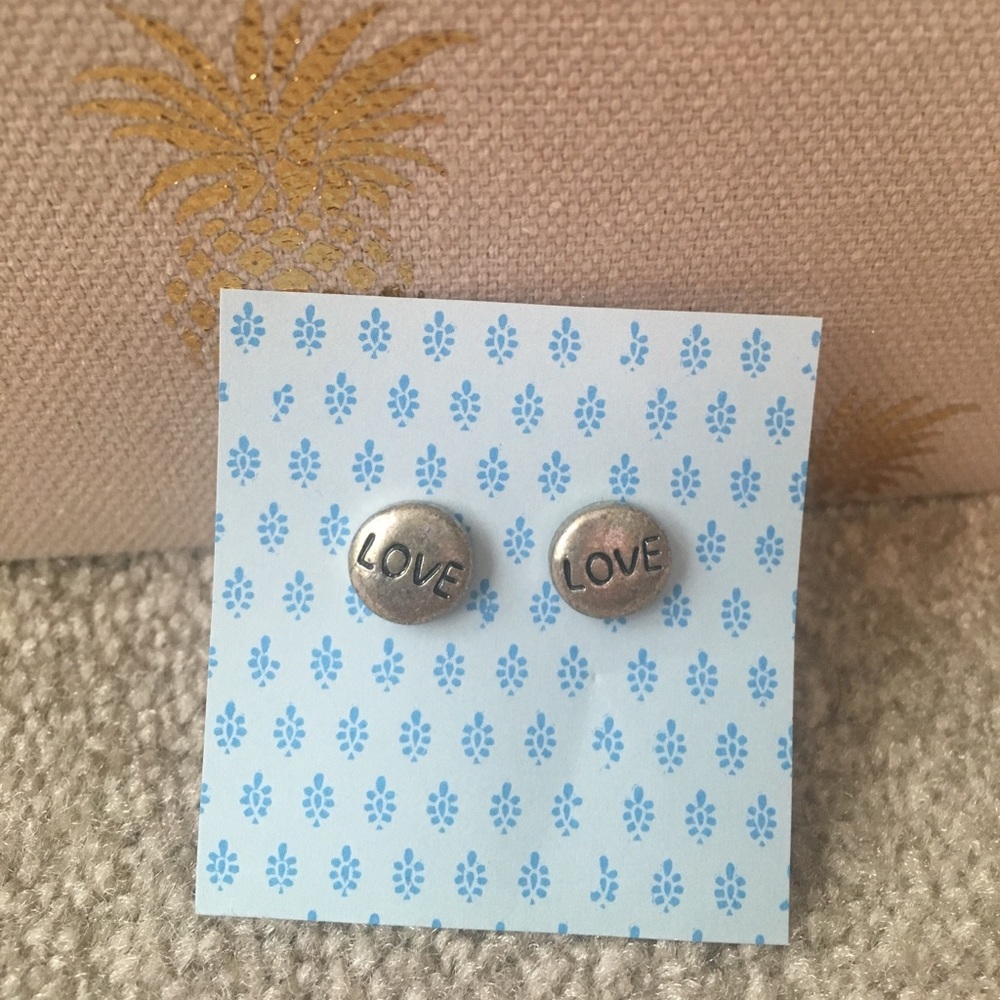 Love earring studs - never worn!