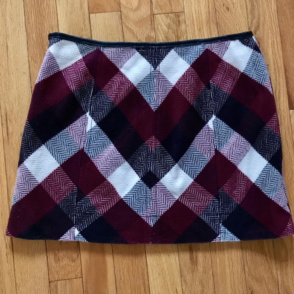 Free People Plaid Mini Skirt