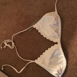 White jcrew bathing suit top