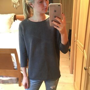 Aritzia - Wilfred Gray Silk & Cashmere Sweater