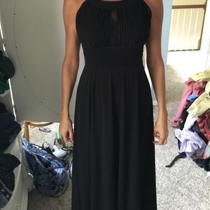 Macy's black long dress
