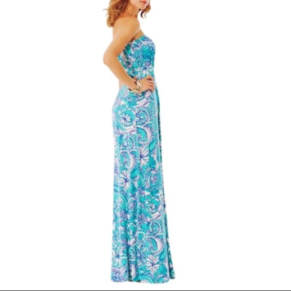 LILLY PULITZER Holbrook Maxi Dress-Montauk