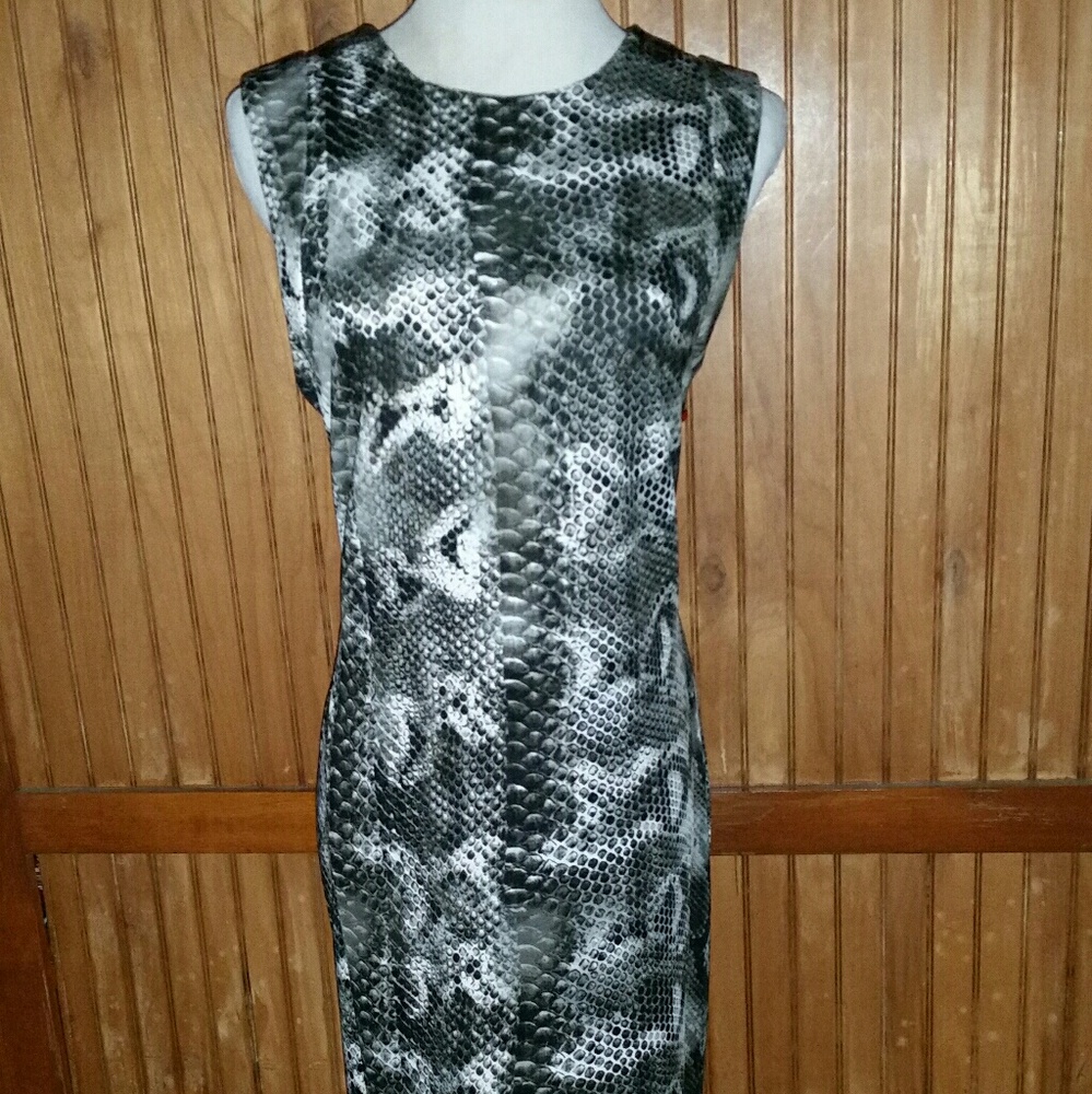 Carmen Marc Valvo Snake Dress