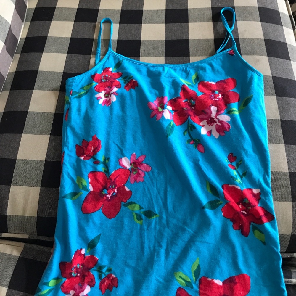Red And Blue Tropical Camisole